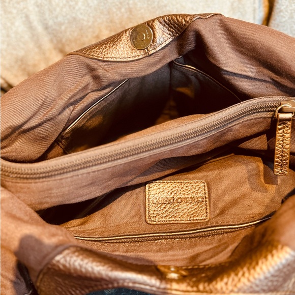 🆕 CARLO DIMO VINTAGE METALLIC HANDBAG - Picture 13 of 16